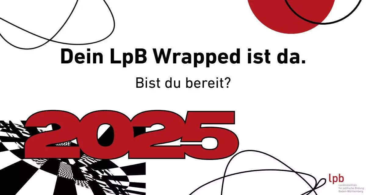 Jahresrückblick 2025. Grafik: LpB Freiburg Jahresrückblick 2025. Grafik: LpB Freiburg