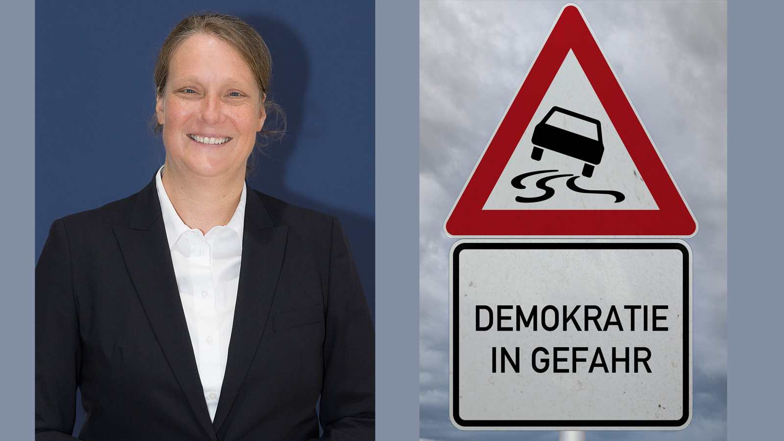 Silke Mende | Demokratie in Gefahrt / Quelle: Universität Heidelberg/KuM | AdobeStock_713188751 Silke Mende | Demokratie in Gefahrt